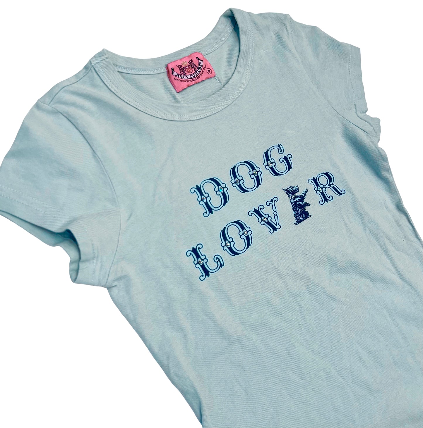 2000s Juicy Couture dog lover t-shirt