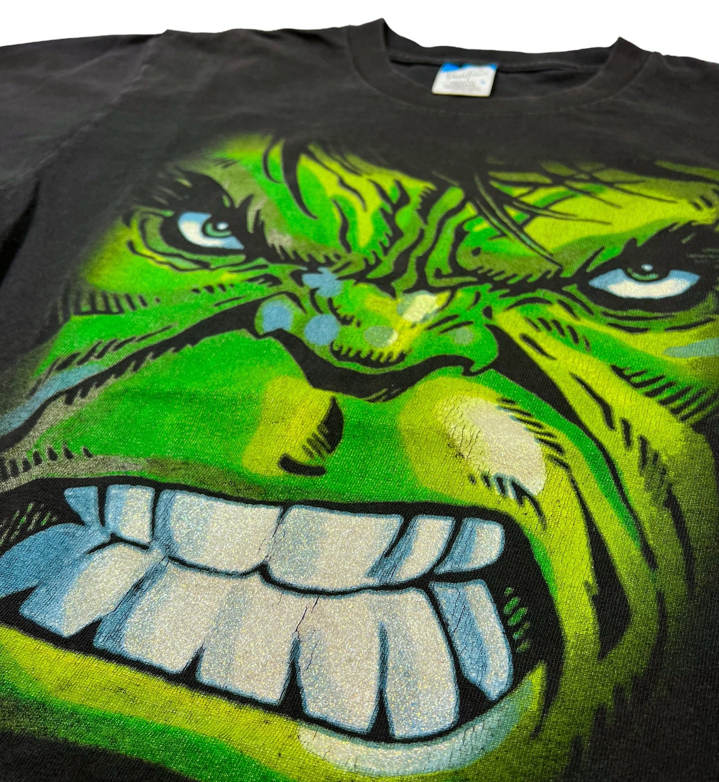 2000s Hulk glitter graphic t-shirt