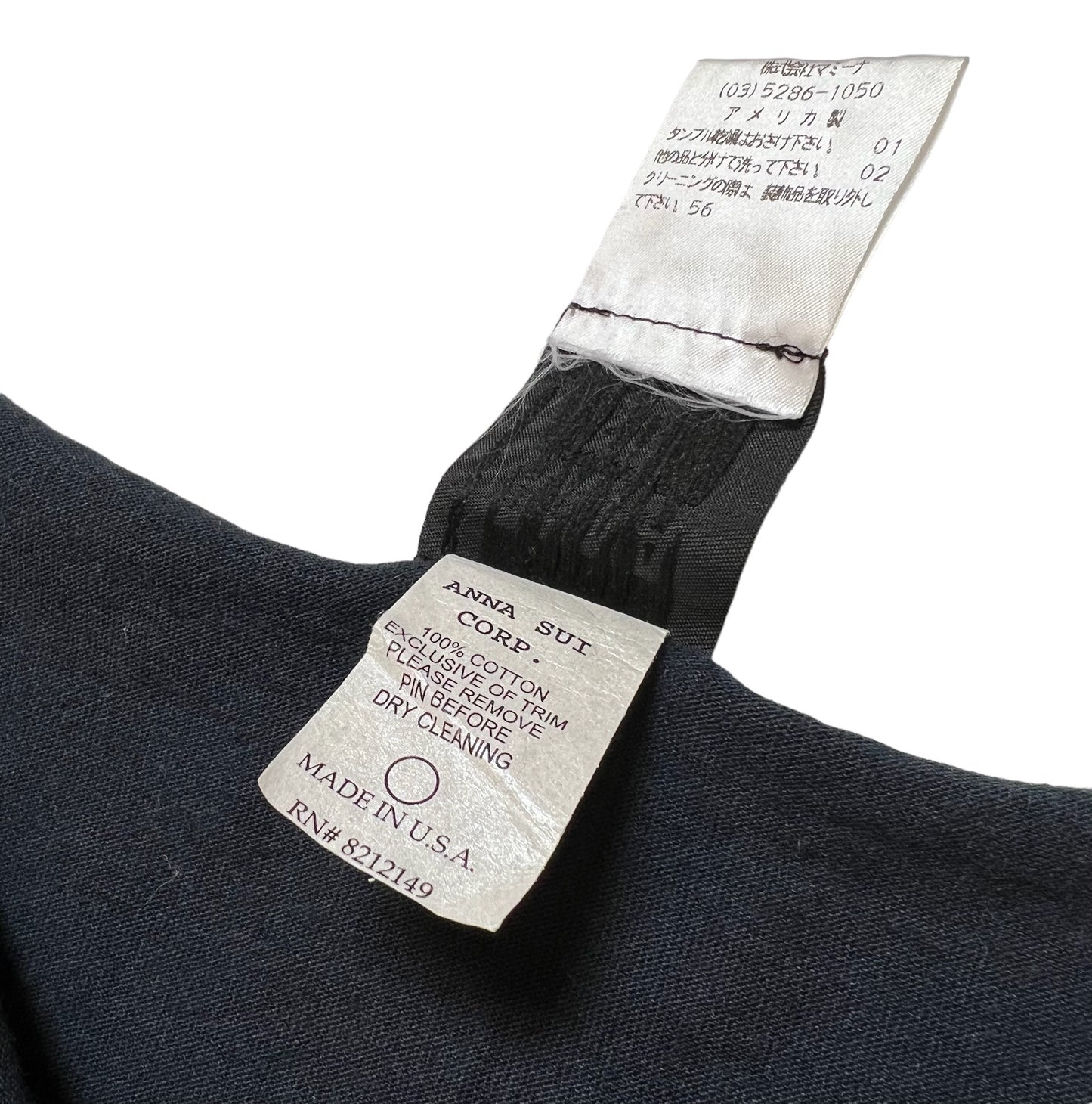 2000s Anna Sui scarf wrap t-shirt