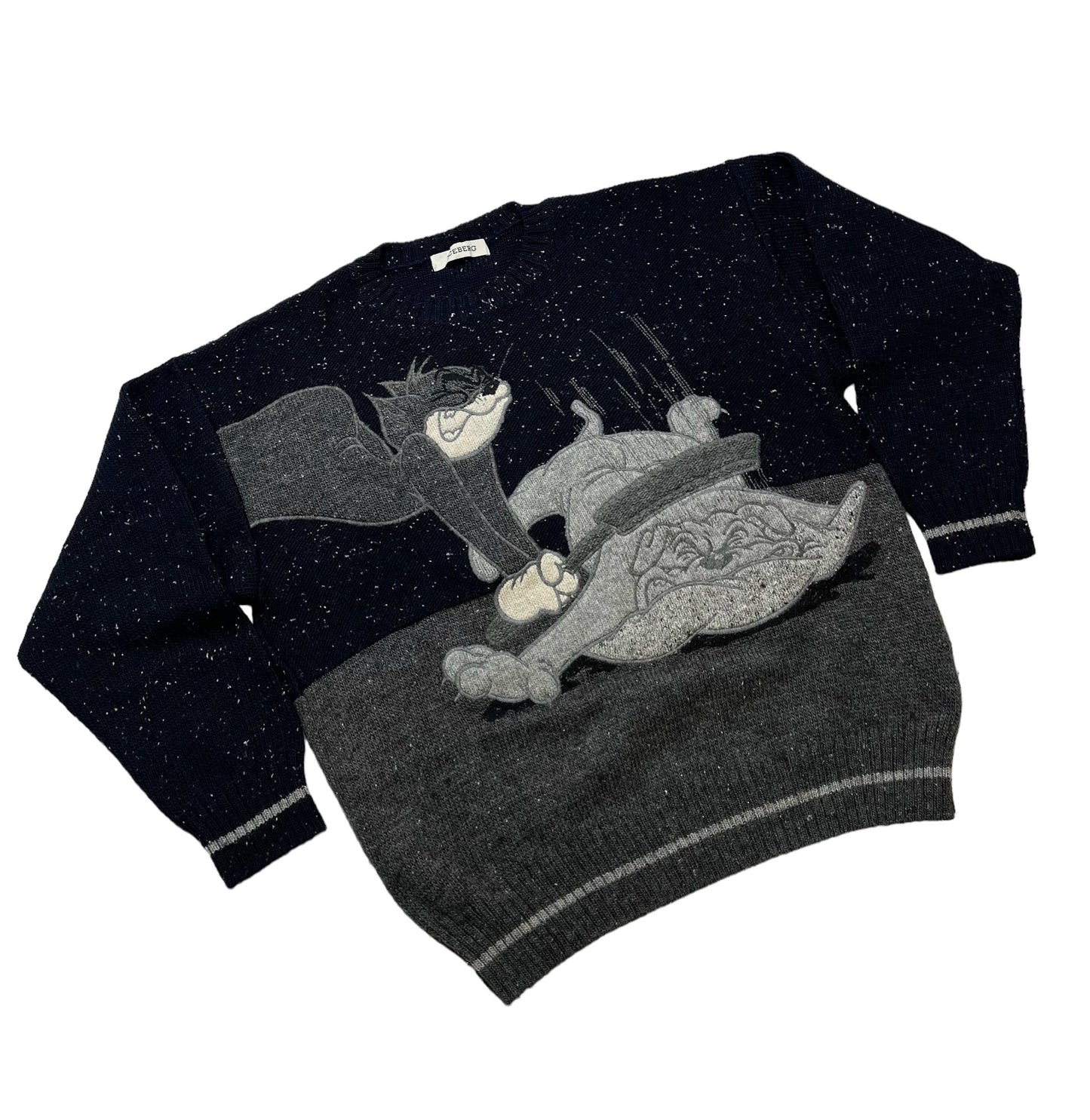 1995 Iceberg "Tom & Jerry" crewneck sweater